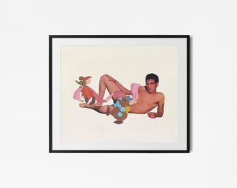 GRWM- Queer Collage Art Print