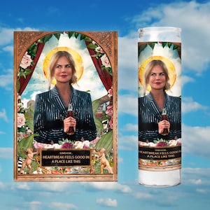 Nicole Kidman x AMC Movie Theater Saint Prayer Votive Candle - Parody digital Art