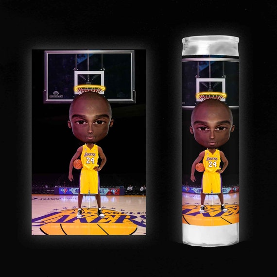 Kobe Bryant Big Head Prayer Candle Parody Digital Art -  Canada