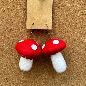 Mushroom earrings