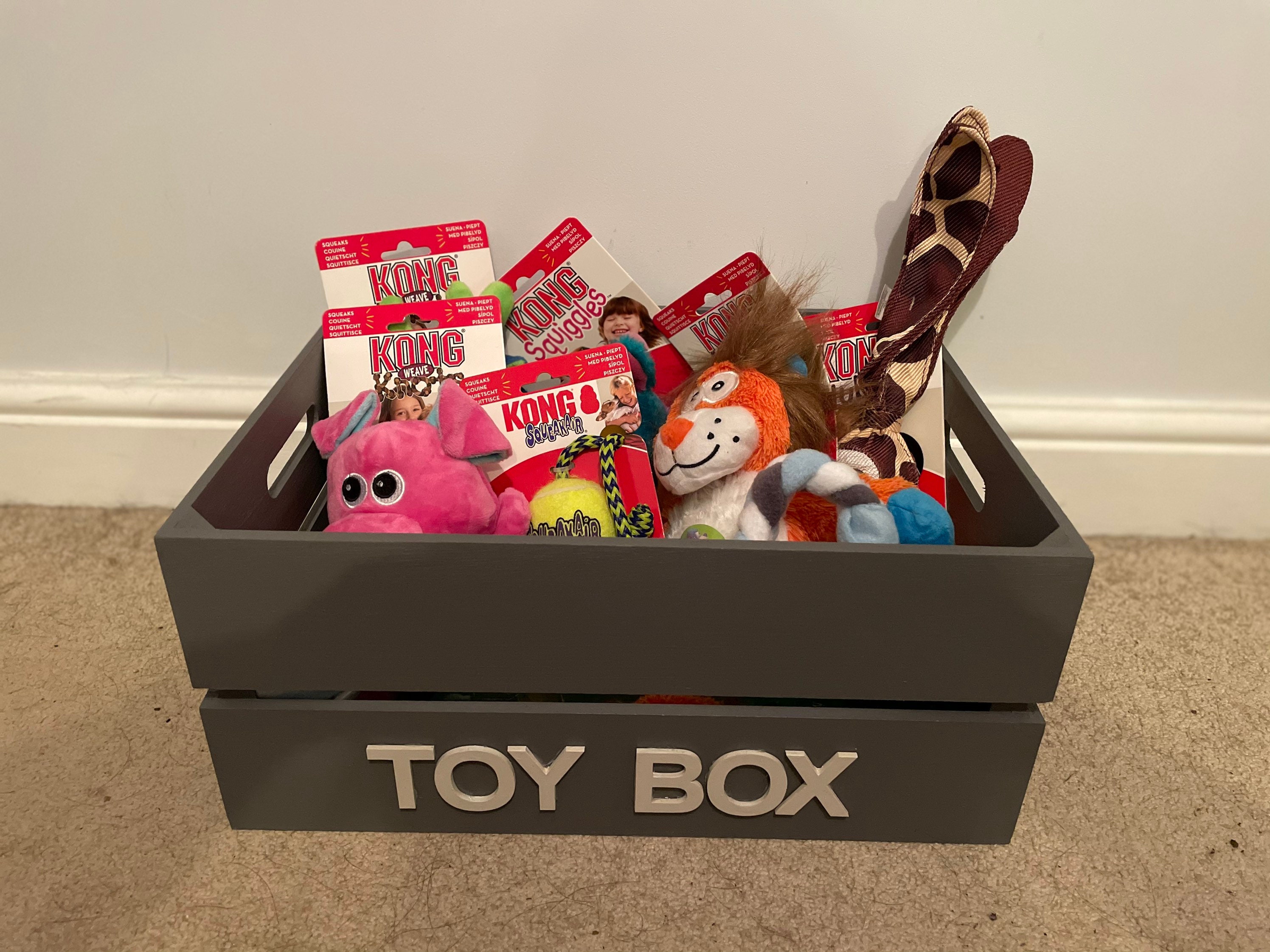 Personalised Dog Toy Box Etsy