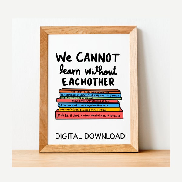 Equality Kids Print - Etsy