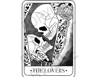 The lovers tarot card digital download, transparent background, clip art, png file