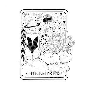 La Emperatriz Tarot Carta Descarga Digital, Fondo Transparente. Imágenes prediseñadas, archivo png