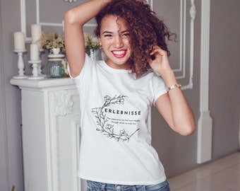Erlebnisse, estilo de vida, experiência pessoal, camiseta com ajuste relaxado