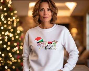 Moletom Raglan Mamãe Noel de Natal, Festivo