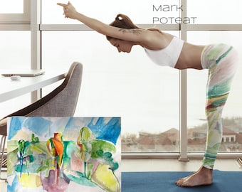 Leggings Estudos de paisagens em aquarela por Mark Poteat