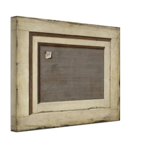 Canvas reproduction of Oil Painting &quot;Trompe l&#39;oeil. The Reverse of a Framed Painting&quot;, creative wall decor, unconventional art
