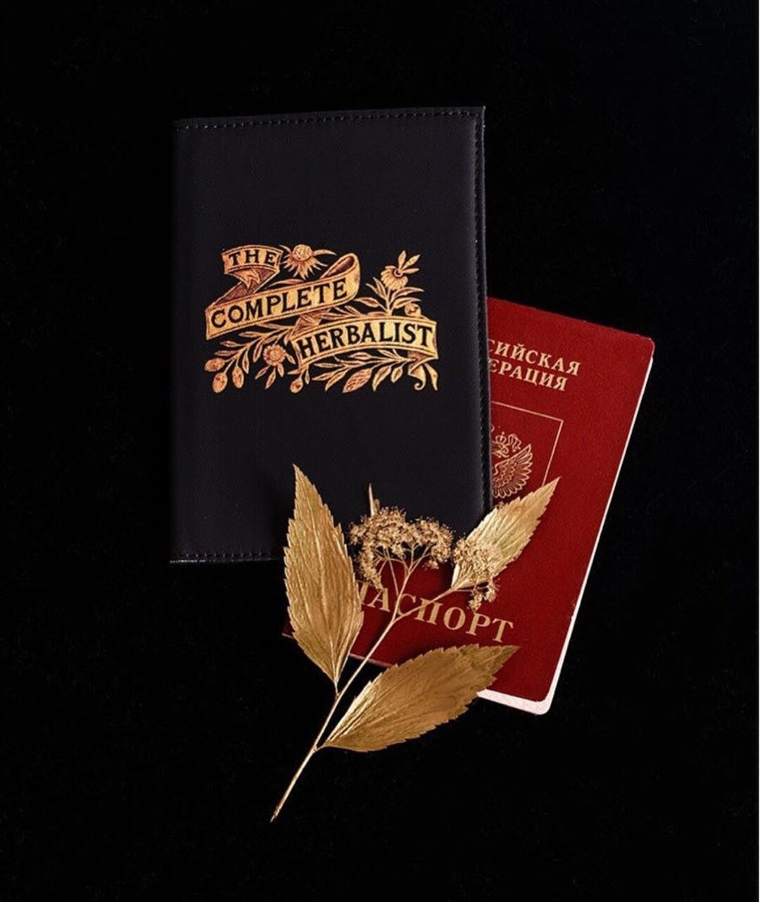 Vegan Passport Holder complete Herbalist Vintage Etsy