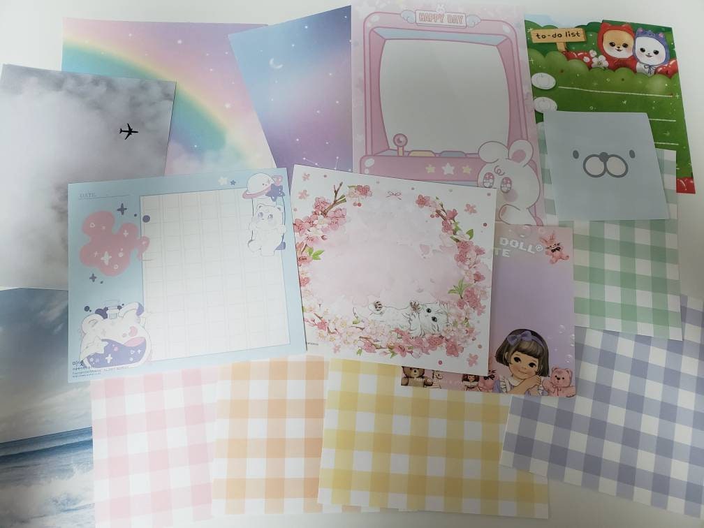 Korean memo sheets + freebies