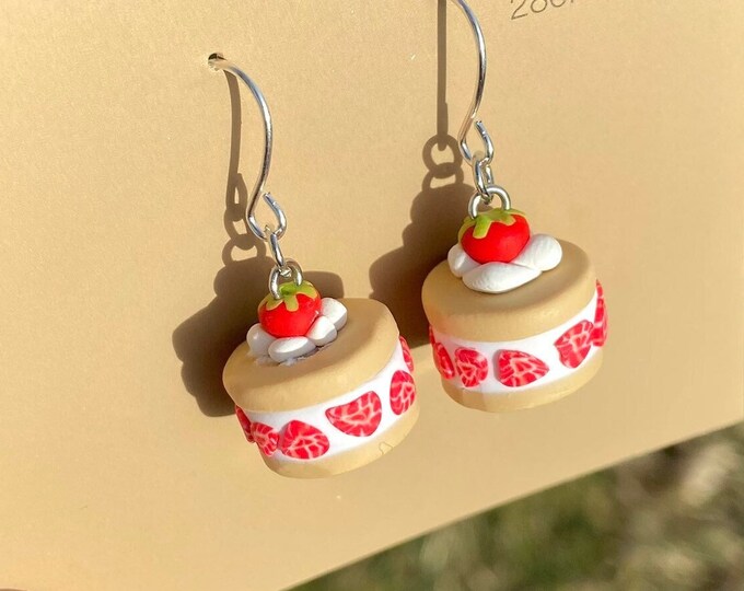 Strawberry Shortcake Earrings Etsy