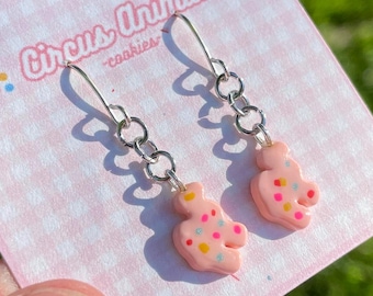 Circus Animal Cookie Earrings (mini)