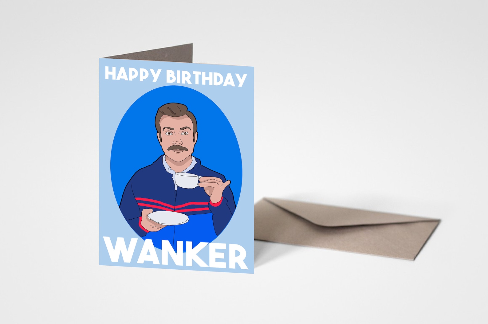 Ted Lasso Birthday Card Happy Birthday Wanker Etsy Uk