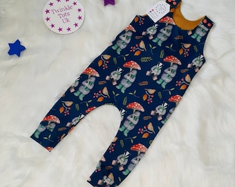 Winter Walks Romper, Badger, Wind in willow, Dungarees, Mole, All in One, Age 0-4 Years