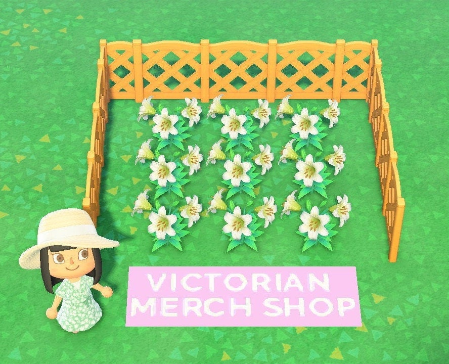 10 White Lily Animal Crossing New Horizons ACNH Full Grown Etsy