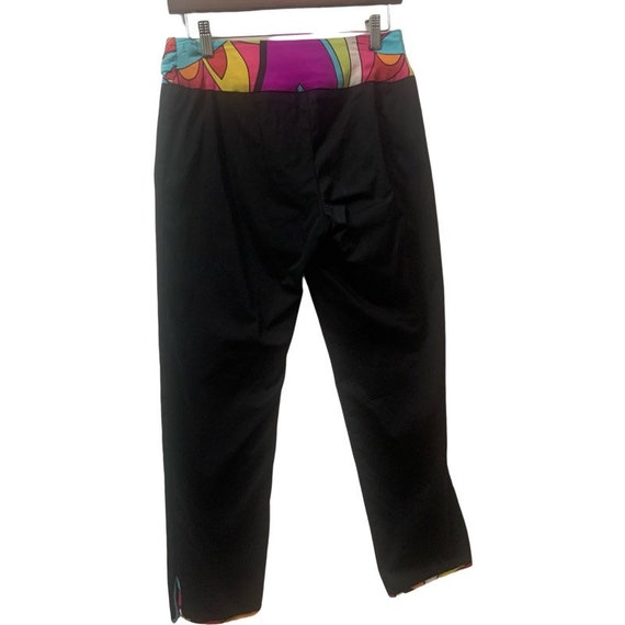 Vintage Cache Black Cropped Pants With Silk Color… - image 5