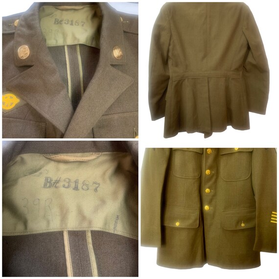 Rare! Vintage 1930’s US Army Air Corps Green Unif… - image 10