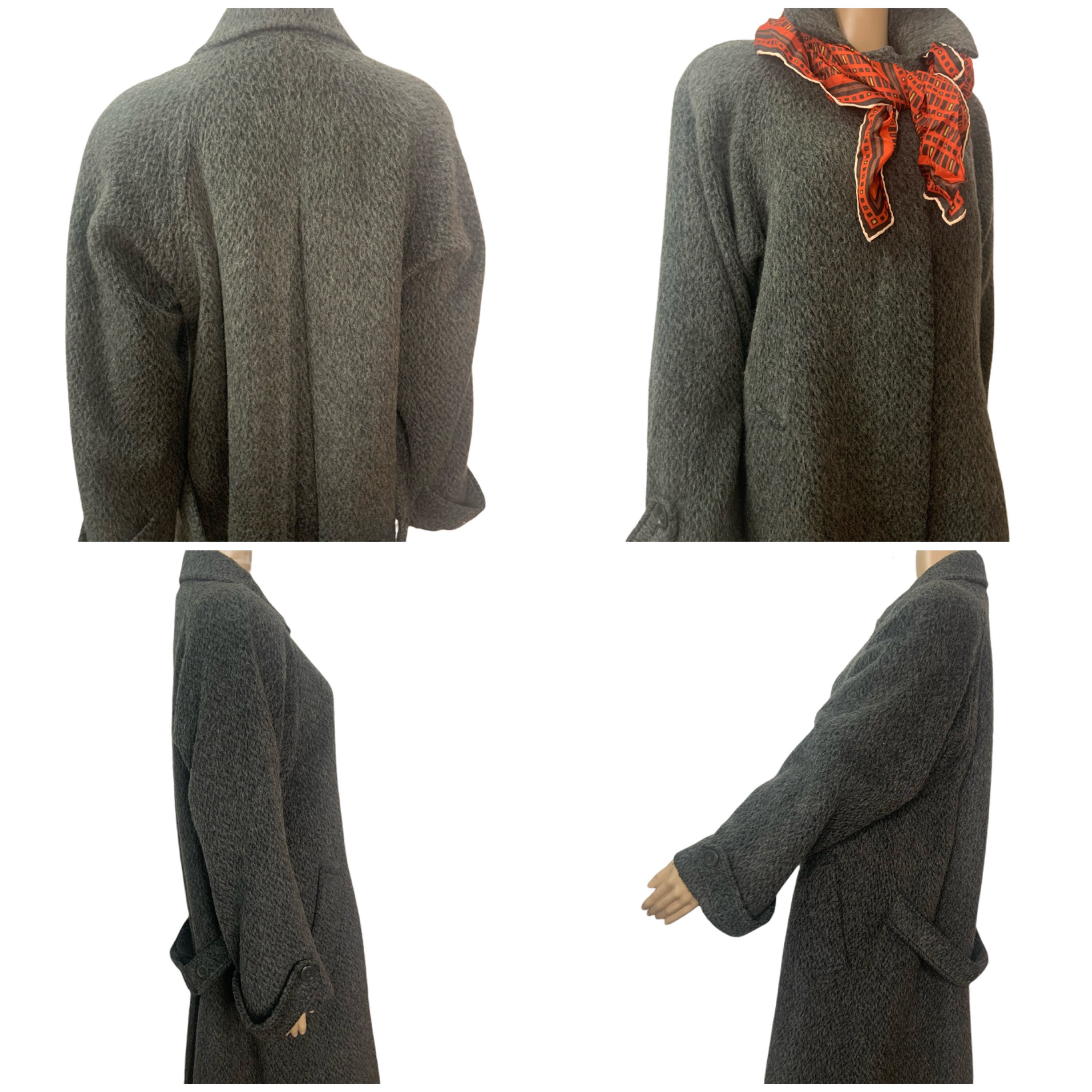 Vintage 60's Central Park Balmacaan Style Wool Mohair Lama Vintage 60's Central Park Balmacaan Style Wool Mohair Lama