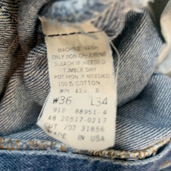 Rare Vintage Levi’s 517 1970’s 100% Cotton Blue D… - image 10