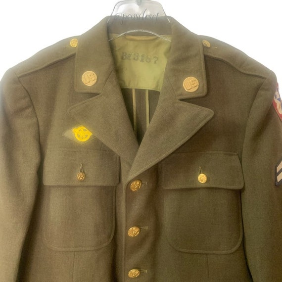 Rare! Vintage 1930’s US Army Air Corps Green Unif… - image 6