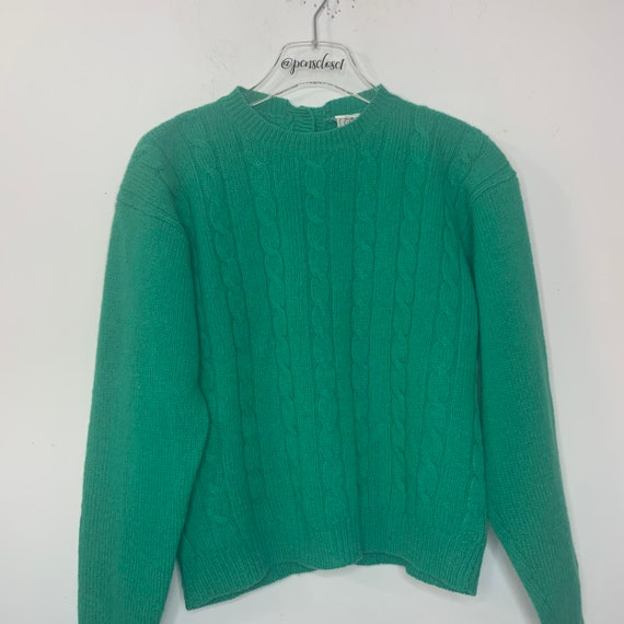 Vintage 70’s JG Hook Button Back 100% Wool Sweater