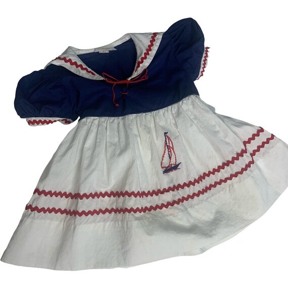 Vintage 50’s Love Baby 12-18 Month Girls Sailor Bl