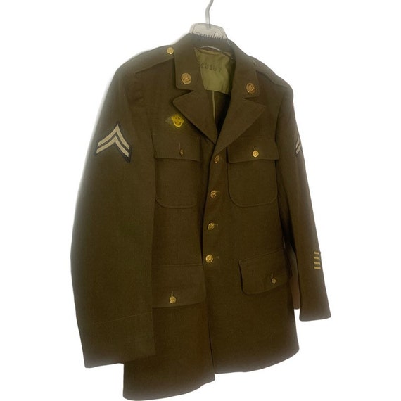 Rare! Vintage 1930’s US Army Air Corps Green Unif… - image 2