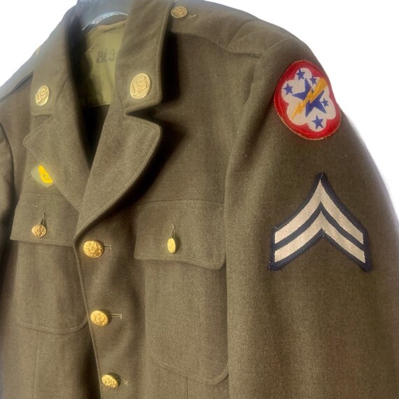 Rare! Vintage 1930’s US Army Air Corps Green Unif… - image 5