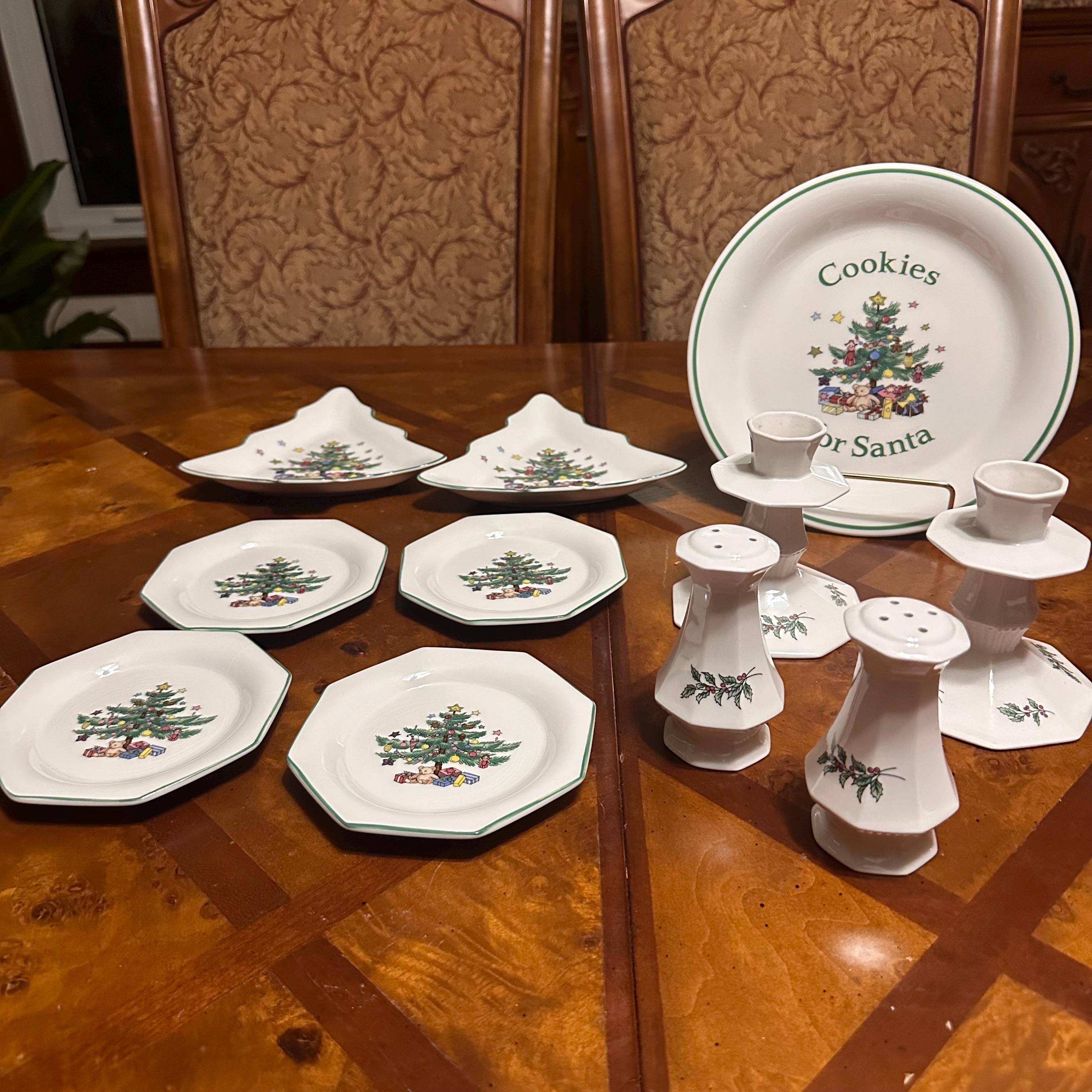 Vintage Christmas Plates Set Nikko - Etsy