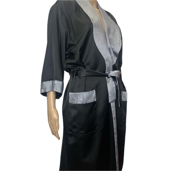 Vintage Asian Reversible Unisex Silky Satin Robe … - image 7