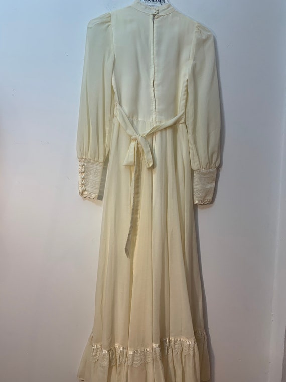 Sale! 1970’s Gunne Sax Vintage Cream Victorian Pr… - image 5