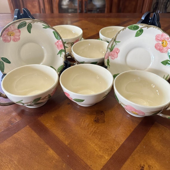ヴィンテージ フランシスカン USA デザートローズ 陶器カップ