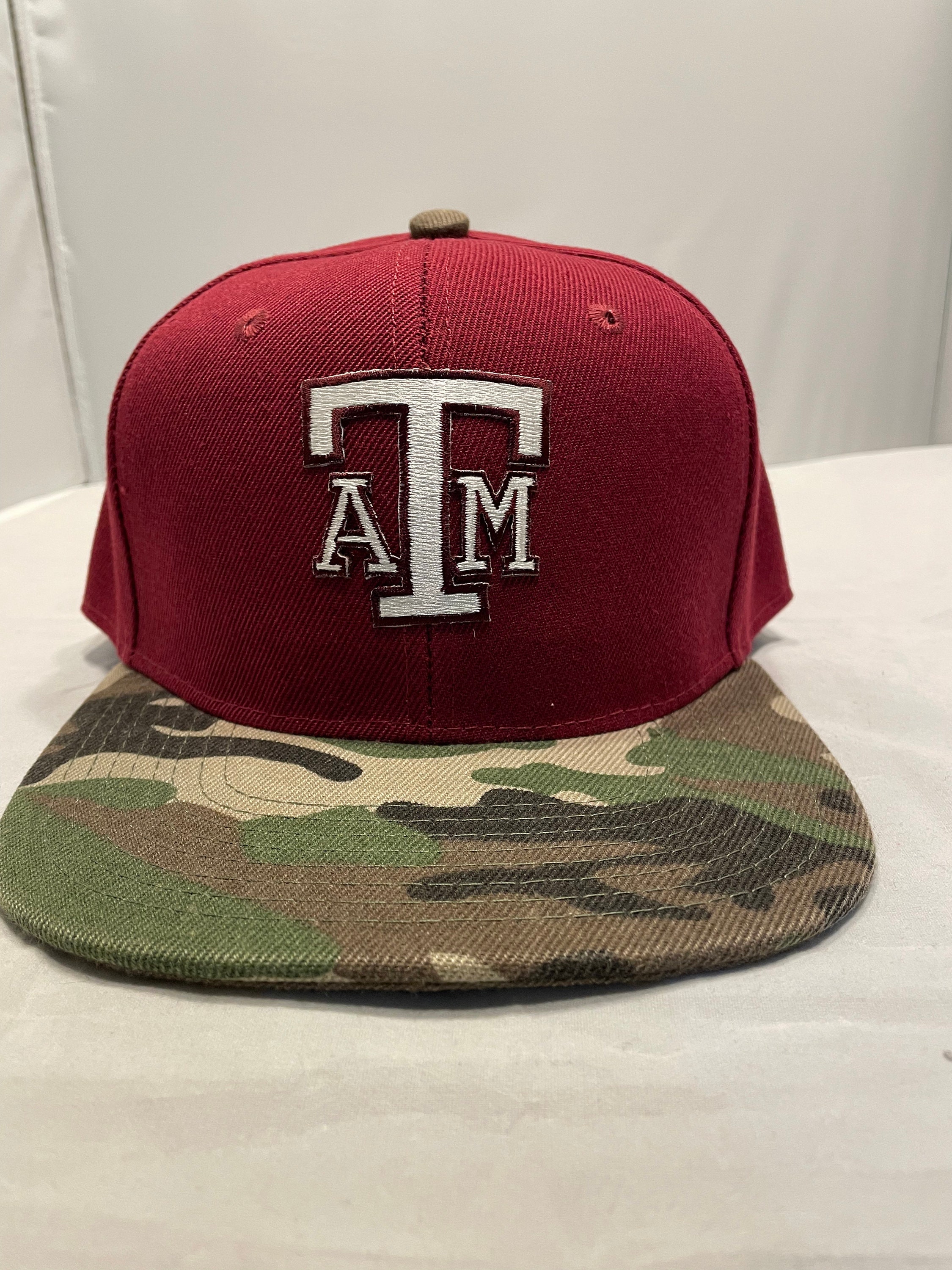Custom Texas A&M Vintage Mesh Snapback Trucker Cap Hat Made