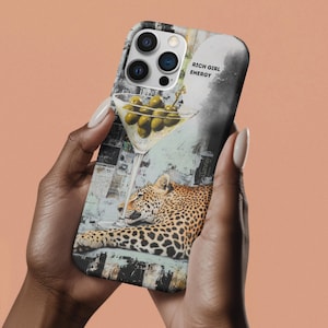 Classic Rich Girl Phone Case, Cute Glamour Girl Phone Case for iPhone 16 15 14 13 Pro Max Plus Galaxy S24 S23 S22 S21, Boss Lady Gifts