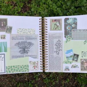 Green ThemedJunk Journal Kit (40 pieces) - Scrapbooking - Collage - Card Making - Mystery - Vintage - Floral Nature - Botanical - Paper zdjęcie 5