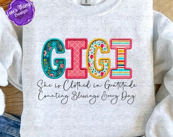 She is Clothed in Gratitude- Gigi | Faith T-Shirt