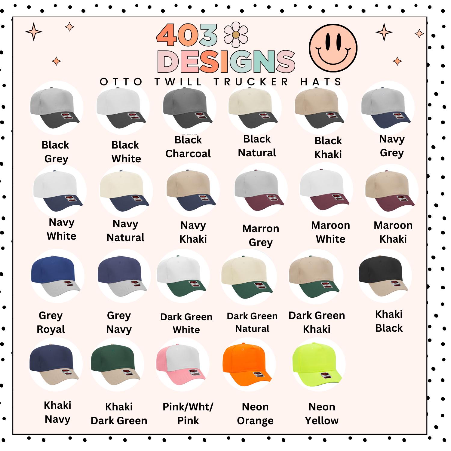 Tanned and Tipsy Hat – Embroidered Otto Trucker, Fun Summer 