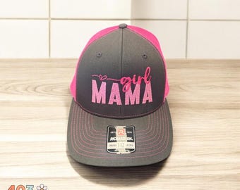 Girl Mama Embroidered Trucker Hat – Richardson 112 Snapback  display picture 3