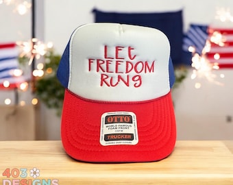USA Trucker Hat – Otto Foam Red White & Blue Hat – Patriotic  display picture 1