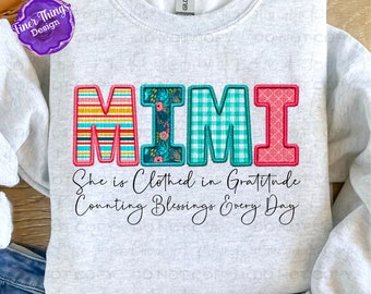 She is Clothed in Gratitude- Mimi | Faith T-Shirt