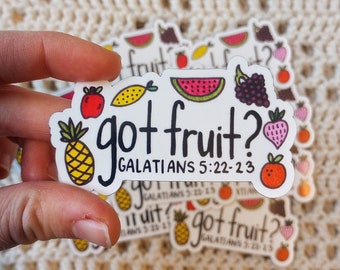 Got Fruit Fruits of the Spirit Magnet, Christian  Encouraging Magnet, Bible Verse Magnet, Galatians 5