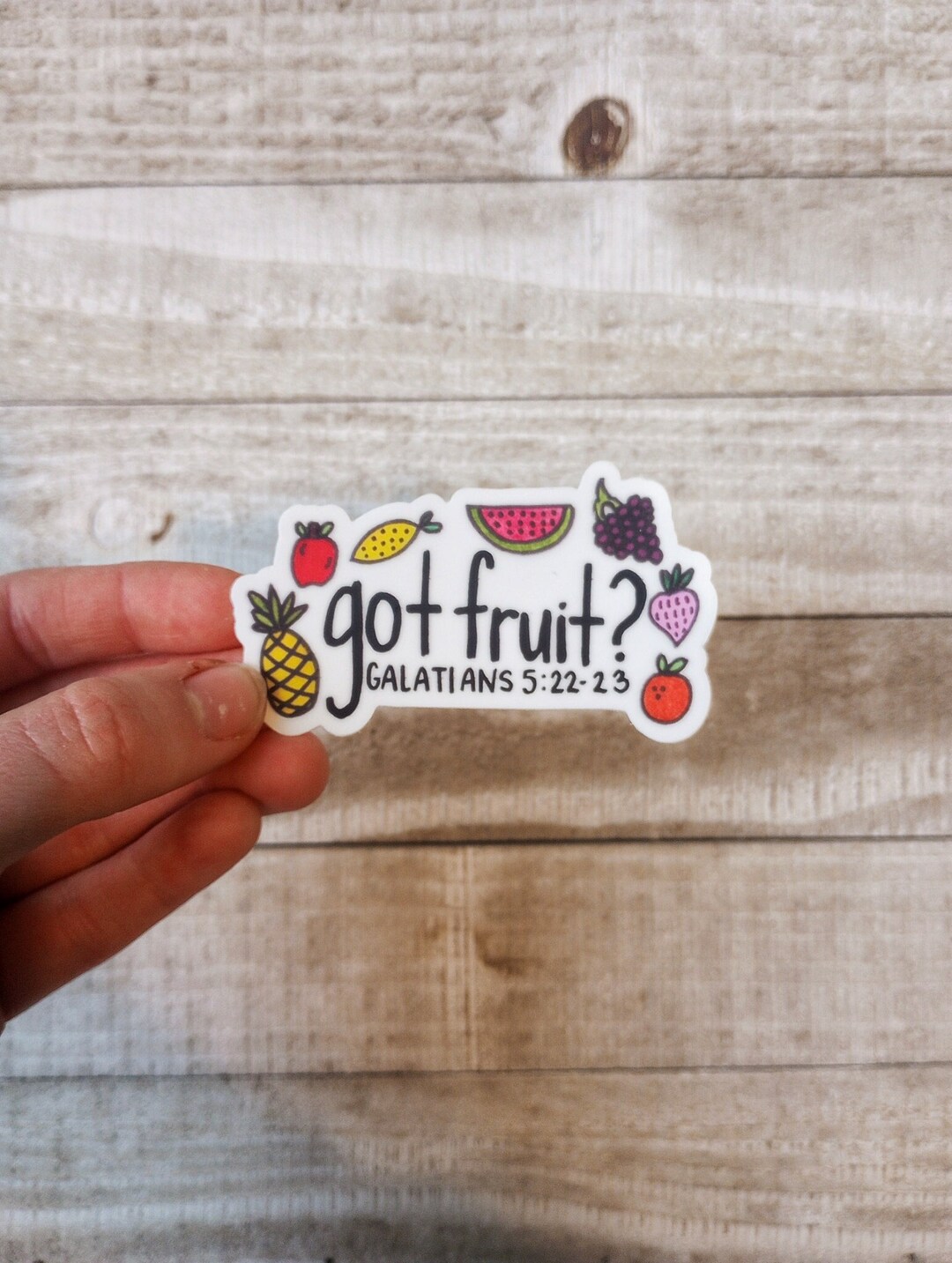 Got Fruit Fruits of the Spirit Sticker, Christian Bible Encouraging ...