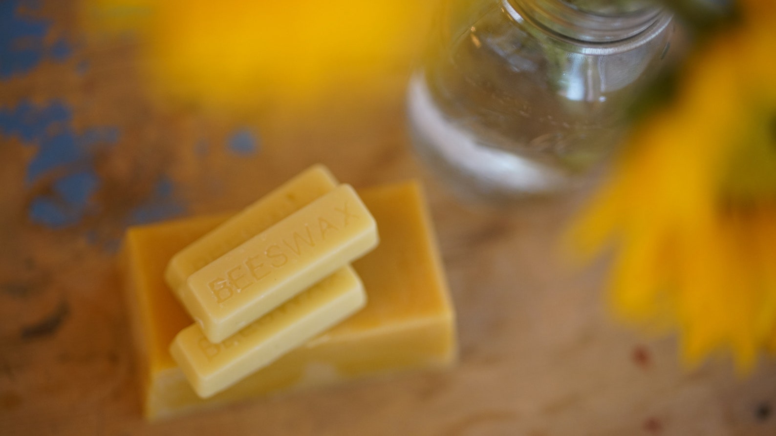 Blessed Beeswax Candle w/ Clear Quartz Etsy