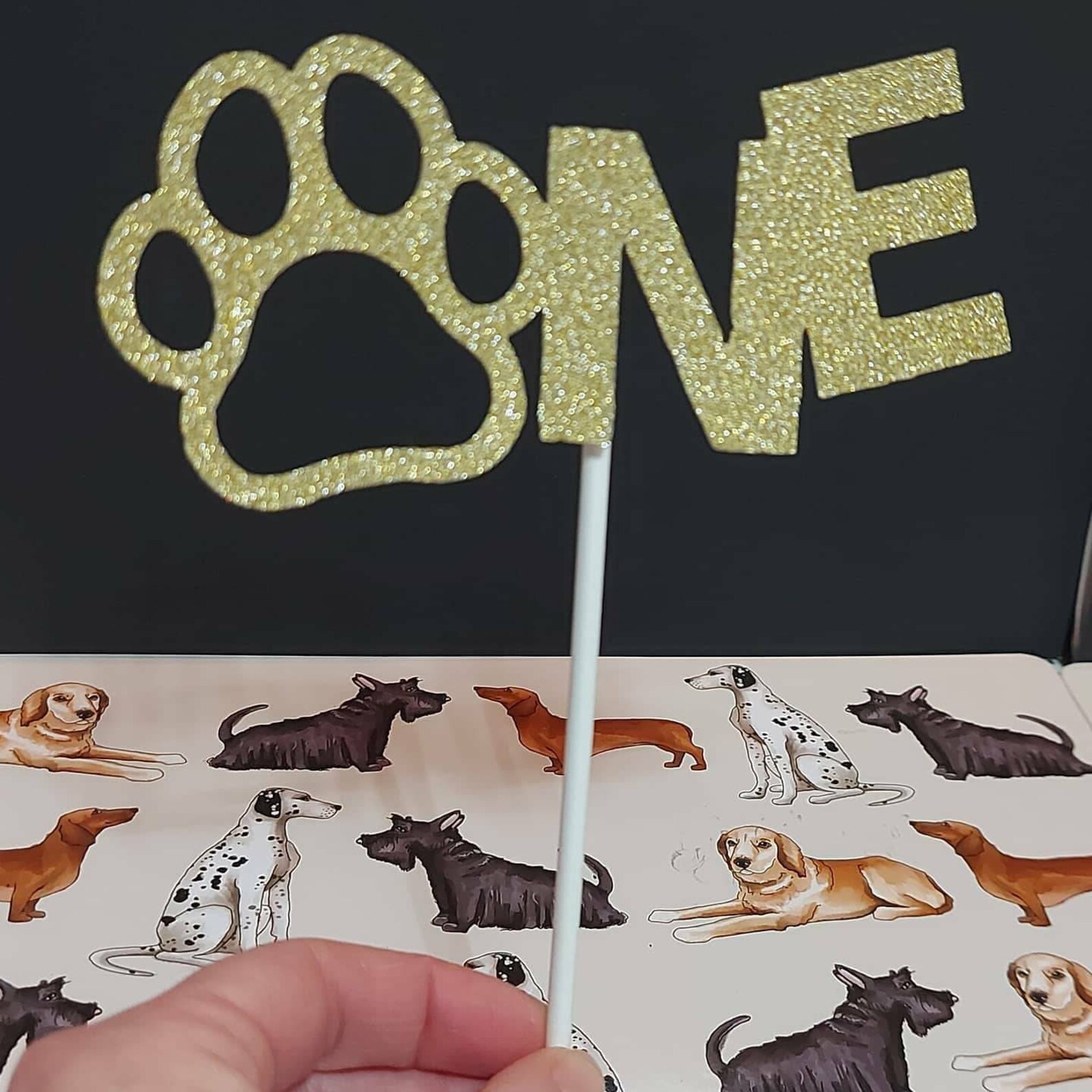 Dog Birthday Cake Topper Dog 1st Birthday Dog Second Etsy UK