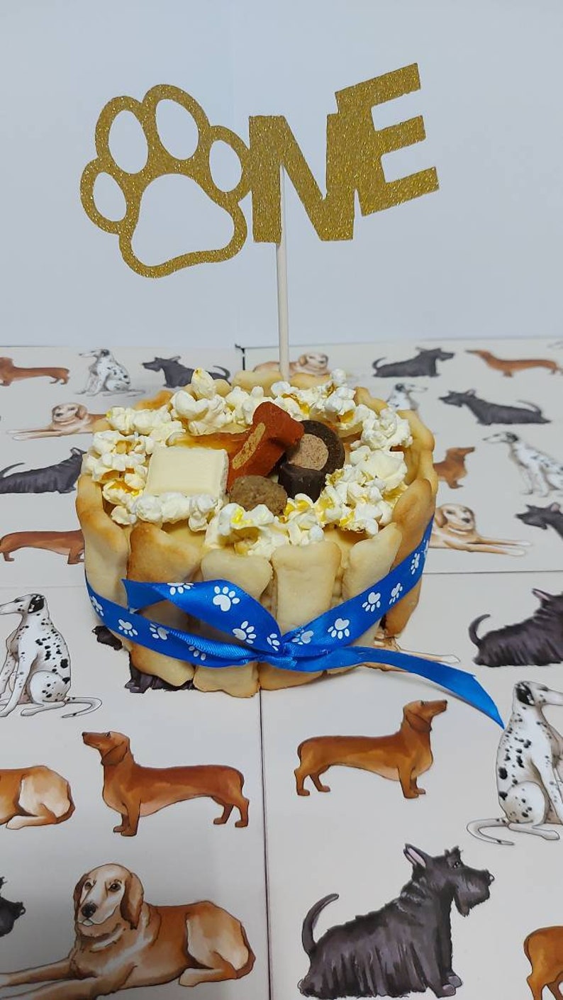 Dog Birthday Cake Topper Dog 1st Birthday Dog Second Etsy UK