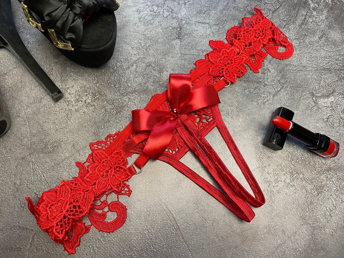 Lace open panties Crotchless panty Alternative lingerie Etsy