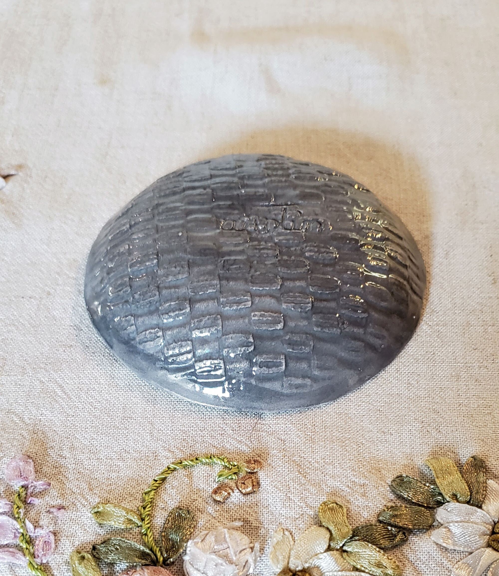 Handmade ceramic Unisex jewelry plate Cottagecore gray dish Etsy