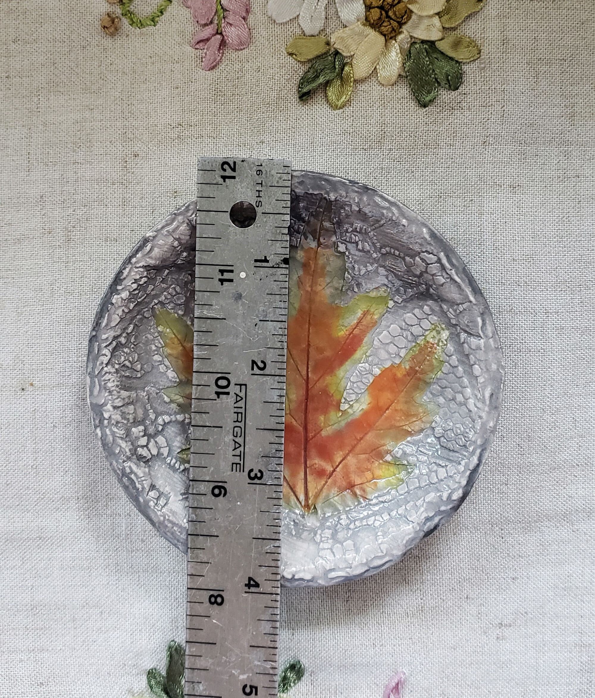 Handmade ceramic Unisex jewelry plate Cottagecore gray dish Etsy