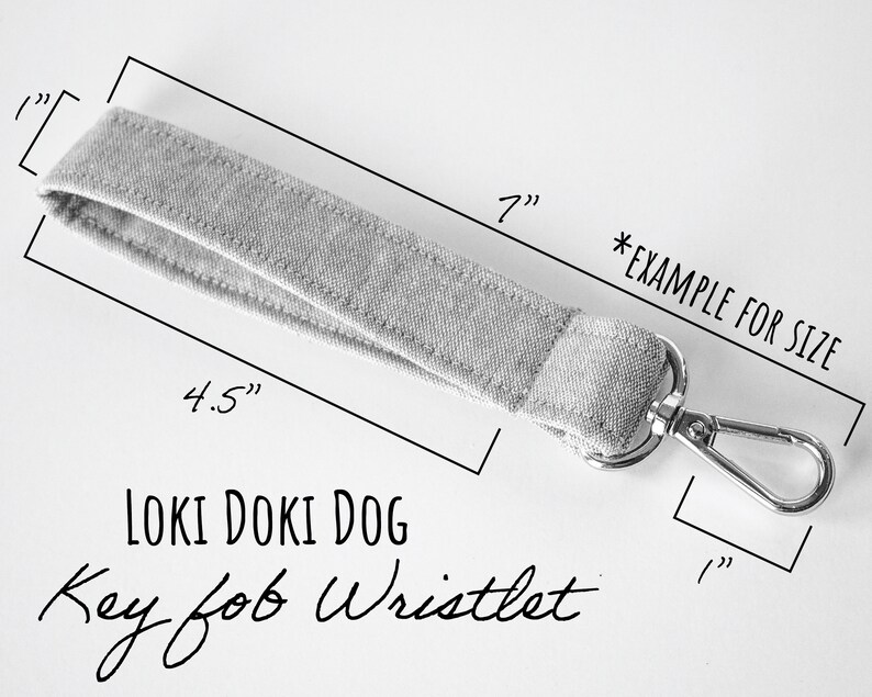 Loki Doki Dog Wristlet Lanyard New Car Gift Car Accessories Modern Chic GRAY ARROW Keychain Wristlet Swivel Keychain Key Fob
