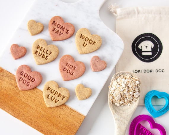 17 Dog CONVERSATION HEARTS Cookie Cutter I Convo Heart Dog Biscuit Cutter I Valentine s Day Treat Stamp I Valentine s Puppy Gift I Pet Gift Etsy